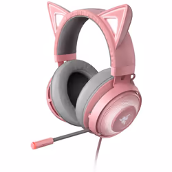 Razer Kraken Kitty - Gaming Headset (The Cat Ear Headset with RGB Chroma Lighting, Microphone with Active Noise Reduction, TH ...