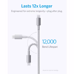 iPhone Charger Cable, [2-Pack] 6ft Lightning Cable, Premium Nylon USB-A to Lightning Cable, MFi Certified iPhone Charger