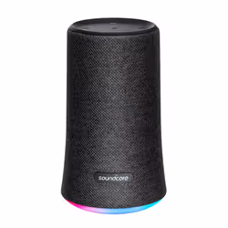 Soundcore Flare Bluetooth Speaker by Anker, Portable & Compact Speaker with 360° All-Round Sound, Fantastic Bass, Mood LED L ...