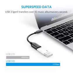 Anker USB C OTG Cable, USB-C to USB 3.1 Adapter, Converts USB-C Female into USB-A Female, Uses USB OTG Technology, Compatible with Nexus 6P, (2015)...