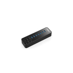 AnkerÂ® 60W 7-Port USB 3.0 Data Hub, 3 PowerIQ Charging Ports, Guaranteed Safety