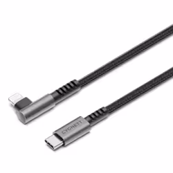Cygnett CY5102PCCCL, 1 m, Lightning, USB C, Male, Male, Black