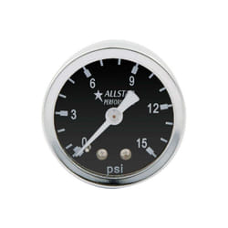 Allstar Performance ALL80210 1.5 in. Dia. 0-15 PSI Dry Type Pressure Gauge