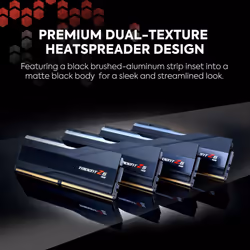 G.SKILL Trident Z5 RGB Series (Intel XMP 3.0) DDR5 RAM 32GB (2x16GB) 6400MT/s CL32-39-39-102 1.40V Desktop Computer Memory UDIMM - Matte Black (F5-640