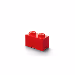 Room Copenhagen LEGO Storage Brick Box - Stackable Storage Solution - Brick 2 Bright Red (L4002R)