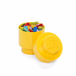 ROOM Copenhagen Lego Round Storage Box 1  Yellow