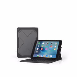 ZAGG Rugged messenger, QWERTY, UK English, Apple, iPad 9.7 (2017), Black, Multi