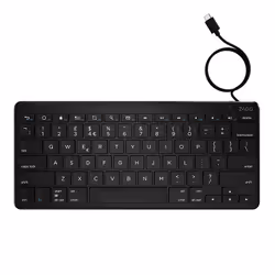 ZAGG Universal Keyboard USB C Wired KB UK English, Mini, Wired, USB, QWERTY, Black
