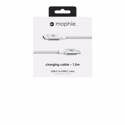 mophie Charge and Sync Cable-USB-C to USB-C (3.1) 1.5M – White
