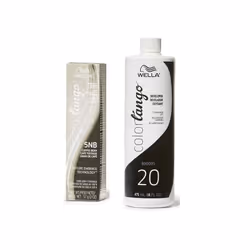16oz) Wella Color Tango 5NB Coffee Bean Permanent Haircolor - 5NB + Developer (Vol. 20