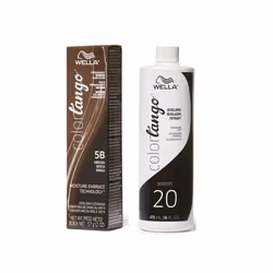 16oz) Wella Color Tango 5B Mocha Permanent Haircolor - 5B + Developer (Vol. 20