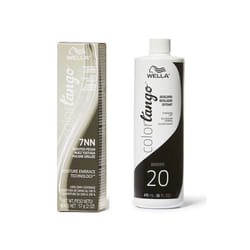 16oz ) Wella Color Tango 7NN Roasted Pecan Permanent Haircolor - 7NN + Developer (Vol. 20