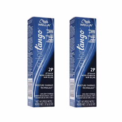 Wella Color Tango 2P Jet Black Permanent Haircolor - 1C Slate â pack of 2