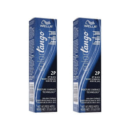 Wella Color Tango 2P Jet Black Permanent Haircolor - 1C Slate â pack of 2