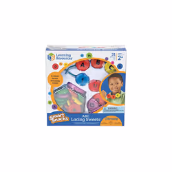 Learning Resources Smart Snacks ABC Lacing Sweets  Fine Motor Toy  31 Pieces  Ages 2+