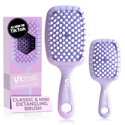 FHI Heat - UNbrush Detangling Brush Combo Pack - Original & Mini UNbrush Hairbrush for All Wet/Dry Hair Types - DuoFlex Anti Static Hair Brush, Vented