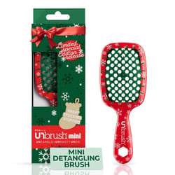 UNbrush Mini Holiday Hair Brush for Pain-Free Brushing On All Wet/Dry Hair Types - Mini UNbrush Detangling Brush with Durable Anti-Static Bristles  Li