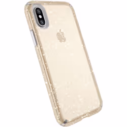 Speck Presidio Clear + Glitter Apple iPhone X/XS Clear/Gold Glitter, Cover, Apple, iPhone X, iPhone XS, 14.7 cm (5.8"), Gold, ...