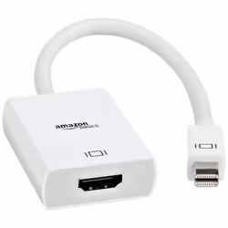 AmazonBasics Mini DisplayPort/HDMI, Mini DisplayPort, HDMI, Male, Female, 1920 x 1200 pixels, 1920 x 1200 (WUXGA)