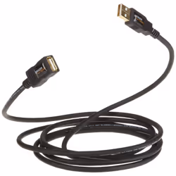 AmazonBasics USB 2.0 A, M/F, 2m USB cable USB A Black