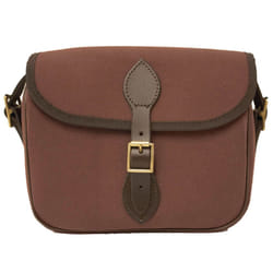 BISLEY shotgun cartridge bag - 75 or 100 capacity - leather and brass fittings - Fox Tan, 75