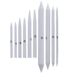 US Art Supply 10 Piece Artist Blending Stump and Tortillion Art Blenders - Pencil  Charcoal  Graphite  Colored Pencils