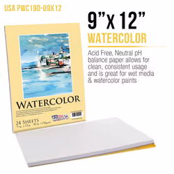 US Art Supply 20 Piece Artist Drawing  Sketch and Painting - Paper and Brush Accessory Pack