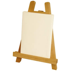 U.S. Art Supply 10.5 Small Tabletop Display Stand A-Frame Artist Easel Pack of 6  Beechwood Tripod  Kids Student School Painting Party Table Desktop E