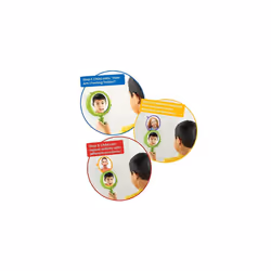 91294 See My Feelings Social Emotional Sensory Toys for Toddler Learning Anxiety Relief Mindfulness Unbreakable Mirror for Kids Pack of 1 20 cm H x