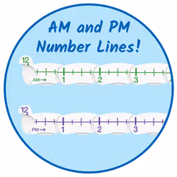 hand2mind Advanced NumberLine Clock for Kids Learning to Tell Time  Math Manipulatives for Telling Time  Analog Clock for Kids Learning  Lea