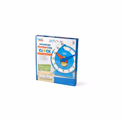 Magnetic Demonstration Advanced NumberLine Clock for Kids Learning To Tell Time, Maths Manipulatives, Analogue Clock for Kids Learning, Teacher