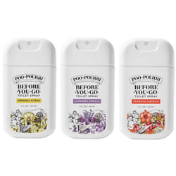 PooPourri BeforeYouGo Toilet Spray  Variety Pack 3 count 1 Fl Oz each Pocket Travel Size  Original Citrus  Lavender Vanilla
