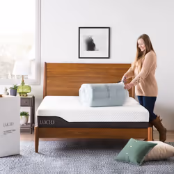 Lucid 3 Inch Mattress Topper Twin - Gel Infused Memory Foam - Memory Foam Mattress Topper Twin - Ventilated Design - CertiPur Certified