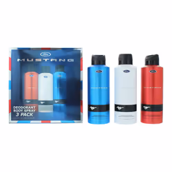 Mustang Deo Trio 3 Piece Gift Set: Deodorant Spray 3 x 200ml For Men