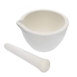 EISCO Porcelain Mortar & Pestle Set  2oz (60ml)  Unglazed Grinding Su