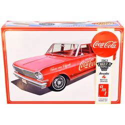 Skill 3 Model Kit 1963 Chevrolet II Nova Wagon """"Coca-Cola"""" 1/25 Scale Model by AMT