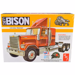 Skill 3 Model Kit Chevrolet Bison Truck Tractor 1/25 Scale Model by AMT