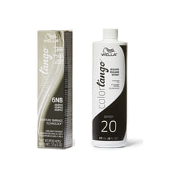 16oz) Well Color Tango 6NB Souffle Permanent Haircolor - 6NB + Developer (Vol. 20