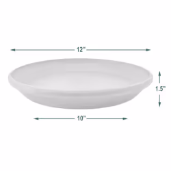 Arcadia Garden Products PSW Pot Collection Plant Saucer Drip Tray  Durable Water Tray for Indoor and Outdoor Flower Plant Pots and Planters  12-inch