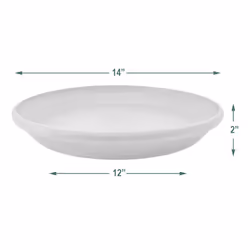 Arcadia Garden Products PSW Pot Collection Plant Saucer Drip Tray  Durable Water Tray for Indoor and Outdoor Flower Plant Pots and Planters  14-inch