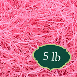 Arcadia Garden Products 5 lbs - Pink Crinkle Shredded Color Paper Filler Box Stuffing for Gift Wrapping & Crafts  Basket Filling  Confetti  Packaging