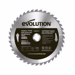 GW255TCT-40 General Wood Carbide Tipped TCT Blade, For Table Saws and Mitre Saws, Smooth and Fast Cuts In Wood, Clean, Splint ...