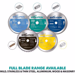 Evolution Aluminium Cutting Mitre Saw Blade 255 x 25.4mm x 80T