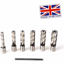 Evolution Power Tools Long Series Magnetic Drilling Cutter Kit, 50 mm (Pack of 6)