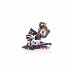 Evolution Power Tools R255SMS+ Compound Saw with Multi-Material Cutting, 45? Bevel, 50? Mitre, 300 mm Slide, 2000 W, 255 mm,  ...