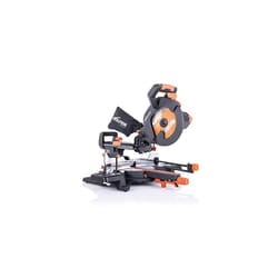 Evolution Power Tools R255SMS+ Compound Saw with Multi-Material Cutting, 45? Bevel, 50? Mitre, 300 mm Slide, 2000 W, 255 mm, 220-240 V, (3-Years