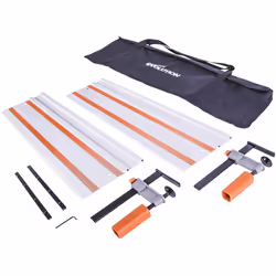 Evolution Power Tools ST1400 Circular Saw Guide Rail/Track Fits Makita, Bosch, Festool, (Clamps and Carry Bag Included), 1400 ...