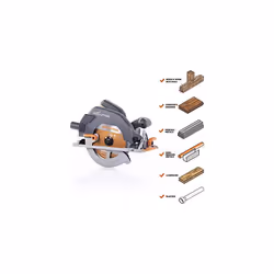 Evolution Power Tools R185CCS Multi-Material Circular Saw, 1600 W, 110 V-Site Use(3-pin round Industrial Plug)