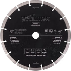 Evolution (D230SEG-CS) - 230 mm Diamond Blade For Disc Cutters - Segmented Edge For Cutting Masonry, Such as Brick, Reinforced Concrete and Stone