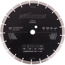 Evolution (D300SEG-CS) - 300 mm Diamond Blade For Disc Cutters - Segmented Edge For Cutting Masonry, Such as Brick, Reinforced Concrete and Stone